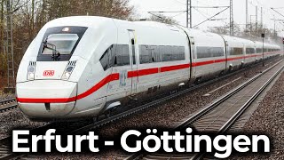 ICE 4 im Schneegestöber durchs Werratal  4K Führerstandsmitfahrt Erfurt  Göttingen  Baureihe 412 [upl. by Bright]