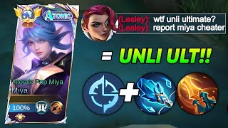 GLOBAL MIYA WTF UNLI ULTIMATE BUILD 100 CD HACK😱must try Top 1 Global Miya Gameplay 2024 [upl. by Aihtnamas]