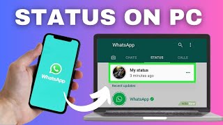 how to update status on whatsapp web on laptop  whatsapp tricks [upl. by Martin463]