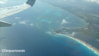 Impresionante aproximación y aterrizaje en Cancun México  Boeing 737800 Aeromexico [upl. by Anwahsat]