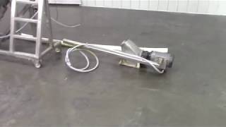 Flexicon 25quot Flexible Auger Conveyor with Hopper [upl. by Joby194]