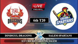 🔴Live DD vs SS 6th T20 Live  TNPL Live Score  Dindigul vs Salem Live [upl. by Fuld]