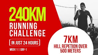 240km Running challenge Week1 Day1 [upl. by Ruiz]