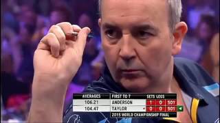 2015 World Darts Championship FINAL Anderson vs Taylor pt 1 [upl. by Atram420]