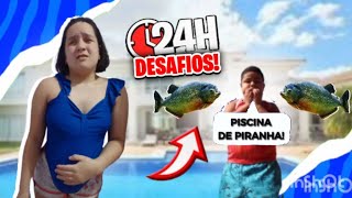 24 Desafios Em 24 Horas 😱😱 Quem ganhou [upl. by Nylhsa488]