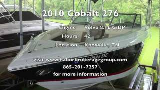 2010 Cobalt 276 for sale  Harbor Brokerage Group [upl. by Vinita]