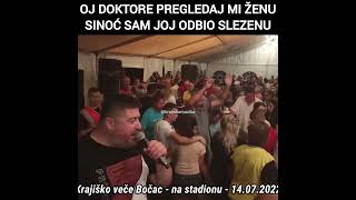 Njegoš Njego Radjenović  Oj doktore pregledaj mi ženu sinoć sam joj odbio slezenu  Gara Uzivo [upl. by Haletky]