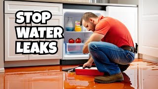 Refrigerator Leaking Water TRY THIS FIX 🇦🇺 [upl. by Gorden]