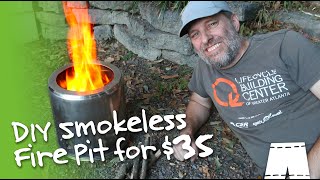 How To Make A DIY Smokeless Fire Pit From Cheap Stainless Steel Pots [upl. by Demahum563]