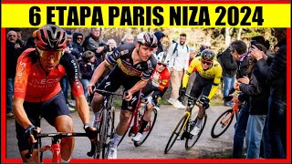 6 ETAPA PARIS NIZA 2024 EGAN Bernal REMCO Evenepoel OTRA BATALLA [upl. by Erbua]