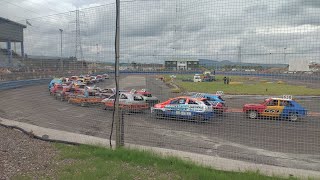 lochgelly raceway 1300 stock cars 2024 Craig mcnicol memorial race [upl. by Lorelle962]