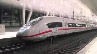 Velaro D fährt aus Frankfurt Flughafen Fernbahnhof [upl. by Mialliw]