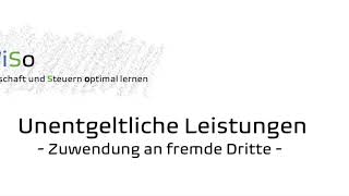 § 3 1b 9a UStG Unentgeltliche Leistungen  Zuwendungen an fremde Dritte [upl. by Ahsenre]