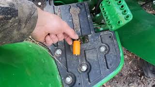 John Deere 3025D Missing Throttle Pedal [upl. by Einahpet397]