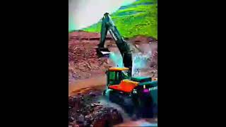 Hyundai Excavator 150 Boket on water [upl. by Rusell668]