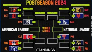 MLB Playoff Picture 2024 Royals Clinch Postseason Berth Updated Bracket Standings  MLB standings [upl. by Eamon660]