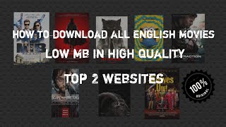 How to download all english movieslow mb in high qualitytop 2 websites tamil 2020 [upl. by Shepp]