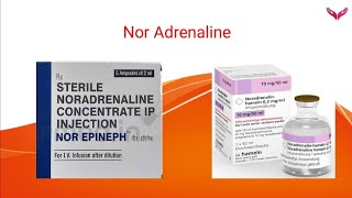 Nor Adrenaline  Nor Epinephrine  Uses of Nor Adrenaline in critical settings Dosage calculation [upl. by Starr]