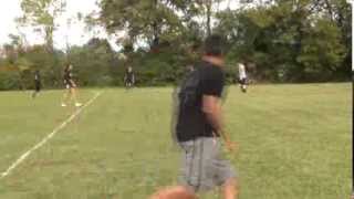 Crazy Frisbee Kick Catch [upl. by Dimphia]