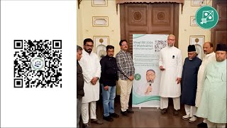 Waqf Board Bill Oppose  India  Scan QR Code presented by Asaduddin Owaisi [upl. by Wyck233]