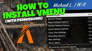 How to Install vMenu to your FiveM Server 2024 With Permissions [upl. by Surdna]