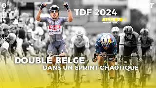 Doublé Belge dans un sprint chaotique sur la 13ème étape du Tour de France  Résumé [upl. by Vigen296]