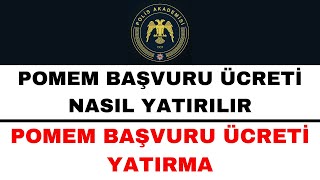 Pomem Başvuru Ücreti Nasıl Yatırılır  31 Dönem Pomem Başvuru Ücreti Yatırma [upl. by Cioffred]