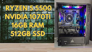 Ryzen 5 5500 amp GTX 1070 TI  Benchmarks  NO FSRDLSS [upl. by Lazes]