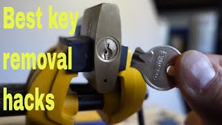 How to remove broken key from lock  DIY snapped key hacks [upl. by Atteloj156]