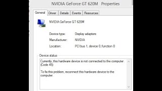 CARA MENGATASI Nvidia Error Code 45 this hardware device is not connected to the computer [upl. by Crescentia]