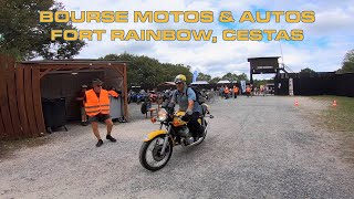 Bourse Motos amp Autos Anciennes 2023 à Fort Rainbow Cestas [upl. by Aicatsan]