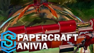 league of legends anivia gameplay support s rank with Papercraft Anivia skin [upl. by Eojyllib140]