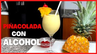 🍹RECETA PIÑA COLADA🍍 COCKTAIL  TUTORIAL BARTENDER [upl. by Ainoek]