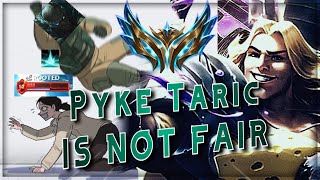 Challenger Taric Support  Davemon Pyke Combo Isnt Fair [upl. by Icyak]