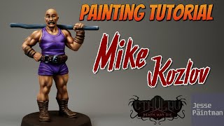 Painting Investigator Mike KozlovCthulhu Death May DieFear of the Unknown  Painting Guide E07 [upl. by Xad820]