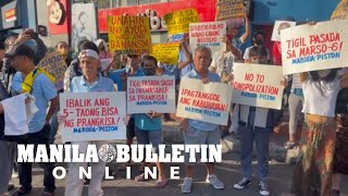 MABODAPISTON hold protest against jeepney modernization in Caloocan [upl. by Omrelliug]