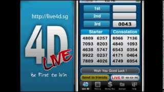 httplive4dsg  Singapore 4D result live broadcast WedSatSun at 633pm [upl. by Akkinahs]