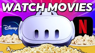 How to Watch Movies on Meta Quest 3 making The ULTIMATE Home Theater [upl. by Quita197]