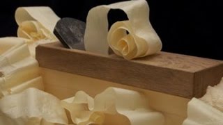 Woodworking Japanese Hand Plane Unbelievable Shavings [upl. by Kendyl]