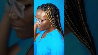 Medium knotless box braids hair knotlessboxbraids braidhairstylesforblackwomen braids [upl. by Nine587]