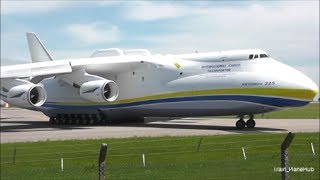 Antonov 225 Mriya Departure from East Midlands UK  130614 [upl. by Aisatsanna]