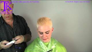 Ultra short grow back hairstyle for Kim by Theo Knoop [upl. by Popele]