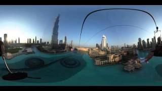 XDubai Xline Dubai Mall Ride 360 video shot with Theta S Ricoh 360video [upl. by Tamma]