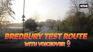 BREDBURY TEST ROUTE WITH VOICEOVER HOW TO PASS YOUR TEST [upl. by Noskcire]