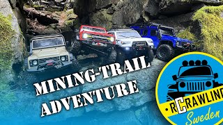 MININGTRAIL ADVENTURE with 110 RC Crawler Cars [upl. by Anilorac]