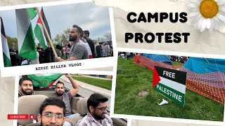 FREE PALESTINE  Campus Protest  Ontario Tech  Durham College  Barbeque  Lakeview park  Oshawa [upl. by Otirecul804]