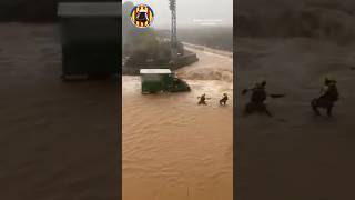 Stranded drivers rescued from deadly Spain flooding shorts [upl. by Cawley]