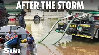 Major cleanup operation continues in Dubai as locals try to get back to normality after freak flood [upl. by Mauri]