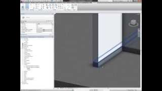 Revit Architecture Applying Skirting using an integrated Wall Sweep [upl. by Alleul]