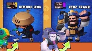 YENİ LEON ve FRANK YENİ İNANILMAZ SKİNLER   Brawl Stars [upl. by Hteazile628]